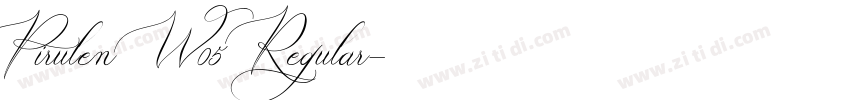 Pirulen W05 Regular字体转换